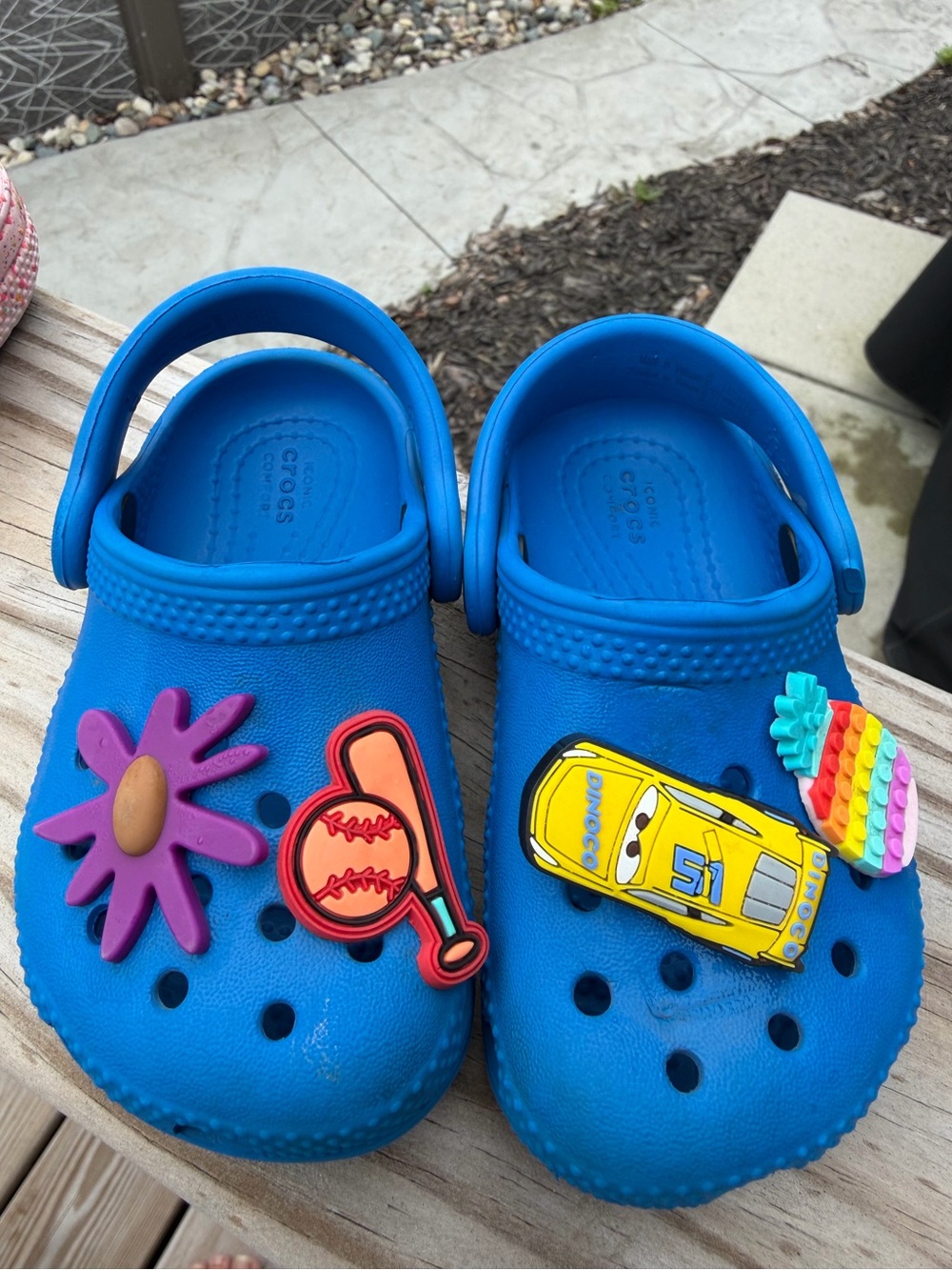 Crocs Kids Blue Clog with Jibbitz